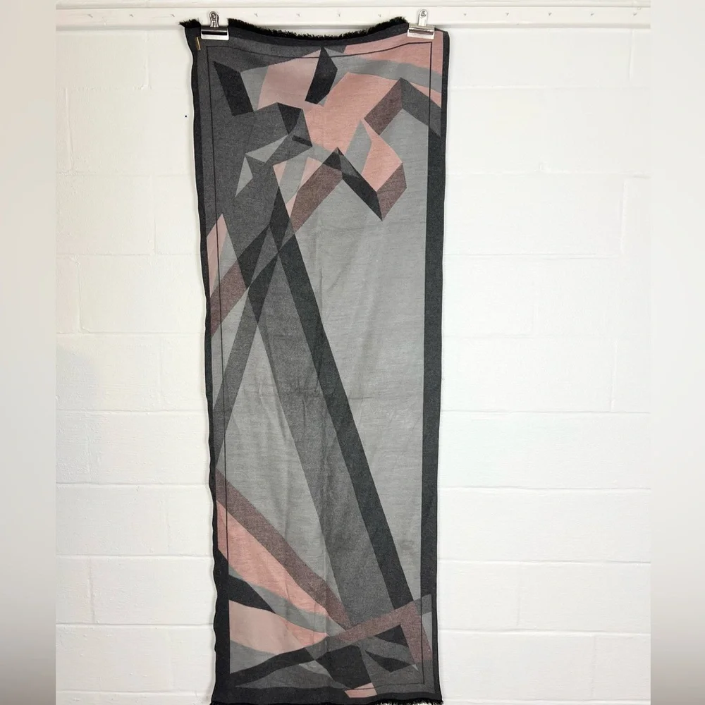 Soia & Kyo Larisa Blanket Scarf gray pink wrap
